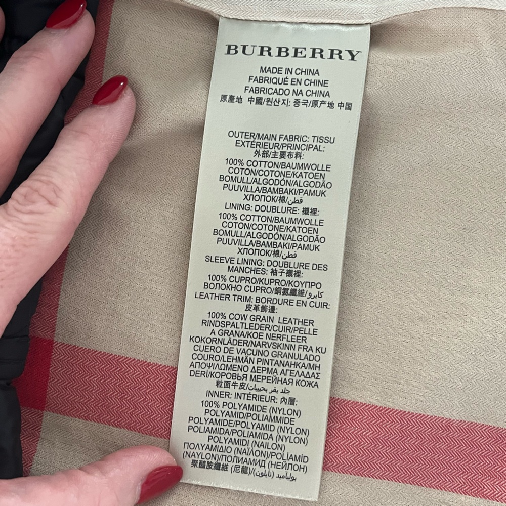 Burberry Trench Rain Coat Black Belted Jacket with Removable Liner & Hood Size 4 - Picture 13 of 16